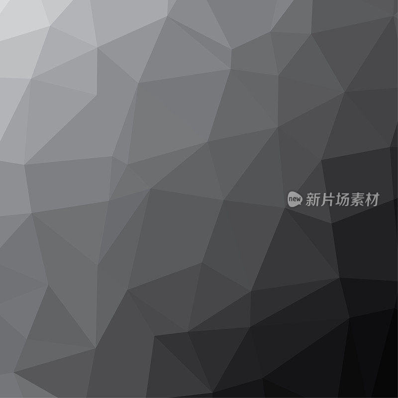 Polygon background pattern - polygonal - black and white wallpaper gray - vector Illustration